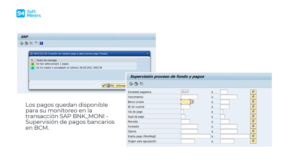 Archivos de pagos – Mensajería saliente